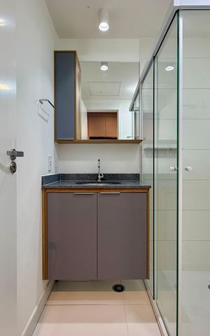 Studio para alugar com 24m², 1 quarto e sem vagaBanheiro 