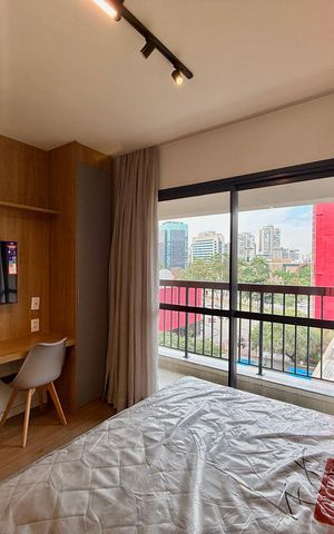 Studio para alugar com 24m², 1 quarto e sem vagaQuarto
