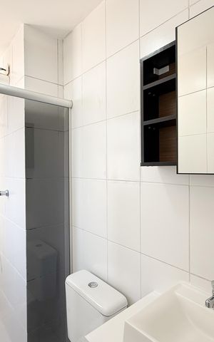 Apartamento para alugar com 70m², 3 quartos e 1 vaga Apartamento para alugar com 70m², 3 quartos e 1 vagaBanheiro