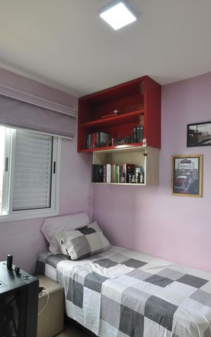 Apartamento à venda com 85m², 3 quartos e 2 vagasQuarto 3