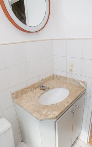 Apartamento para alugar com 52m², 1 quarto e 1 vaga Apartamento para alugar com 52m², 1 quarto e 1 vagaBanheiro da Suíte