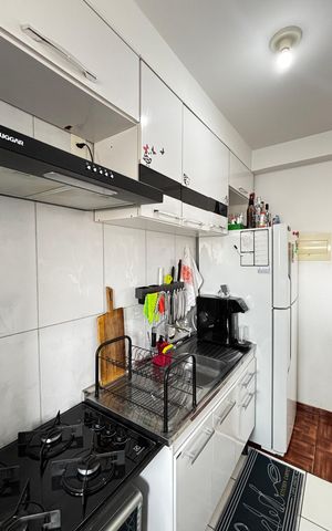 Apartamento à venda com 45m², 2 quartos e 1 vaga Apartamento à venda com 45m², 2 quartos e 1 vagaCozinha e Área de Serviço