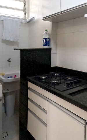 Apartamento para alugar com 60m², 2 quartos e sem vagaCozinha Americana e Área de Serviço
