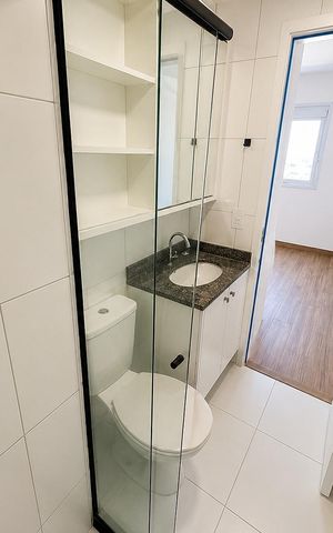 Apartamento à venda com 31m², 1 quarto e 1 vaga Apartamento à venda com 31m², 1 quarto e 1 vagaBanheiro