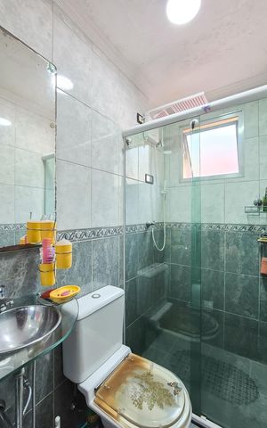 Apartamento à venda com 52m², 2 quartos e 1 vaga Apartamento à venda com 52m², 2 quartos e 1 vagaBanheiro Social