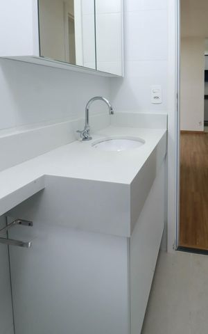 Apartamento para alugar com 43m², 2 quartos e 1 vaga Apartamento para alugar com 43m², 2 quartos e 1 vagaBanheiro social