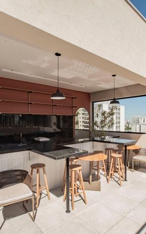 Studio para alugar com 29m², 1 quarto e sem vaga Studio para alugar com 29m², 1 quarto e sem vagaÁrea comum - Churrasqueira