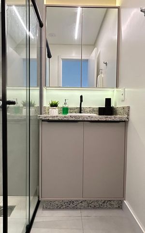 Apartamento para alugar com 50m², 1 quarto e 1 vaga Apartamento para alugar com 50m², 1 quarto e 1 vagaBanheiro