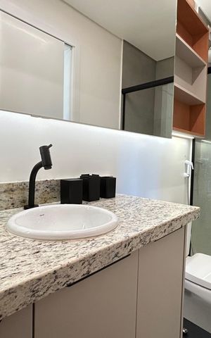 Apartamento para alugar com 50m², 1 quarto e 1 vaga Apartamento para alugar com 50m², 1 quarto e 1 vagaBanheiro suíte