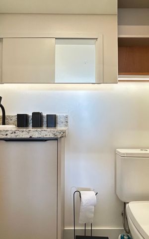 Apartamento para alugar com 50m², 1 quarto e 1 vaga Apartamento para alugar com 50m², 1 quarto e 1 vagaBanheiro suíte