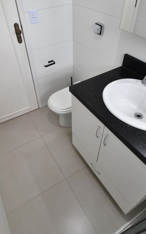 Studio para alugar com 40m², 1 quarto e sem vagaBanheiro do Studio
