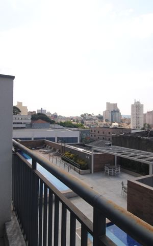 Studio para alugar com 28m², 1 quarto e sem vagaVaranda