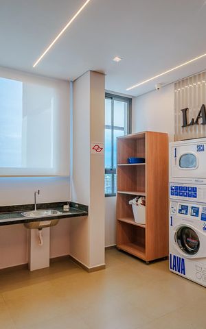Studio para alugar com 23m², 1 quarto e sem vaga Studio para alugar com 23m², 1 quarto e sem vagaÁrea comum - Lavanderia