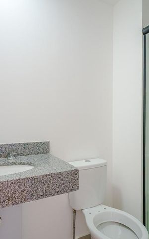 Studio para alugar com 23m², 1 quarto e sem vaga Studio para alugar com 23m², 1 quarto e sem vagaBanheiro