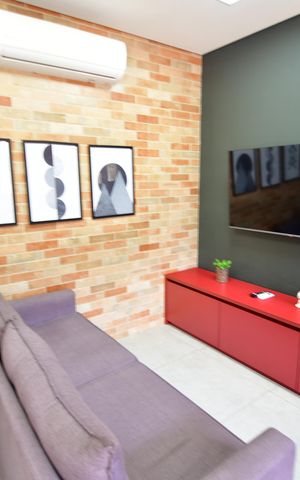 Apartamento para alugar com 39m², 1 quarto e 2 vagasEspaço de Jogos