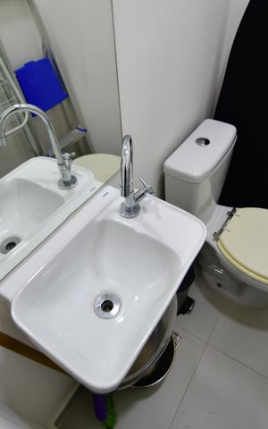 Apartamento para alugar com 39m², 1 quarto e 2 vagasBanheiro de serviço