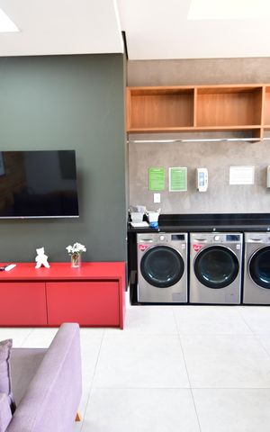 Apartamento para alugar com 39m², 1 quarto e 2 vagasLavanderia