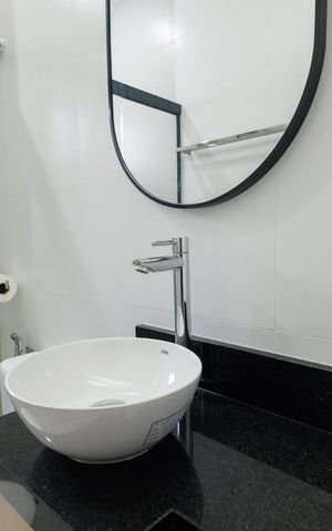 Studio para alugar com 28m², 1 quarto e 4 vagas Studio para alugar com 28m², 1 quarto e 4 vagasBanheiro
