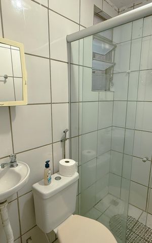 Apartamento para alugar com 30m², 1 quarto e 1 vaga Apartamento para alugar com 30m², 1 quarto e 1 vagaBanheiro social