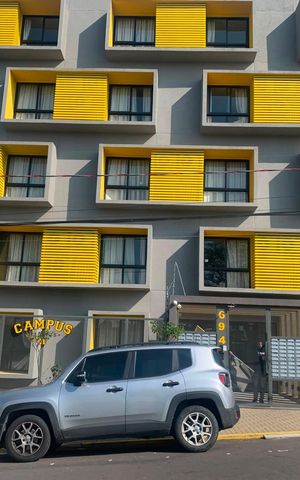 Studio para alugar com 25m², 1 quarto e sem vaga Studio para alugar com 25m², 1 quarto e sem vagaFachada