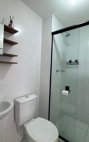 Apartamento para alugar com 45m², 2 quartos e 1 vaga Apartamento para alugar com 45m², 2 quartos e 1 vagaBanheiro
