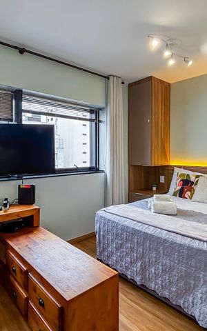Apartamento à venda com 30m², 1 quarto e 1 vaga
