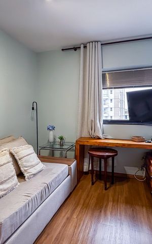 Apartamento à venda com 30m², 1 quarto e 1 vaga