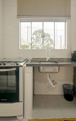 Casa para alugar com 45m², 1 quarto e 2 vagasCozinha