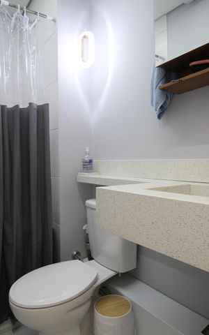 Apartamento à venda com 64m², 2 quartos e 1 vagaBanheiro da Suíte