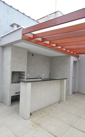 Casa de condomínio para alugar com 77m², 2 quartos e 1 vagaÁrea comum - Churrasqueira
