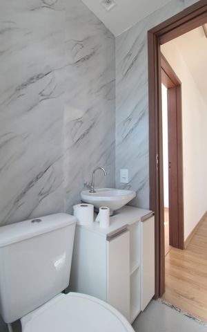 Apartamento à venda com 47m², 2 quartos e 1 vagaBanheiro Social