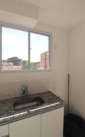 Apartamento à venda com 47m², 2 quartos e 1 vagaCozinha e Área de Serviço
