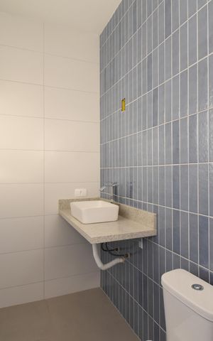 Casa de condomínio para alugar com 152m², 3 quartos e 2 vagasBanheiro da Suíte 3