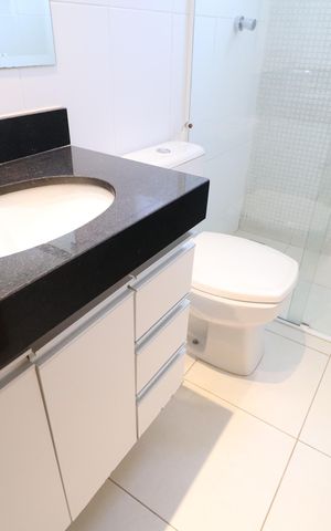 Apartamento para alugar com 101m², 3 quartos e 2 vagasBanheiro do Quarto 3