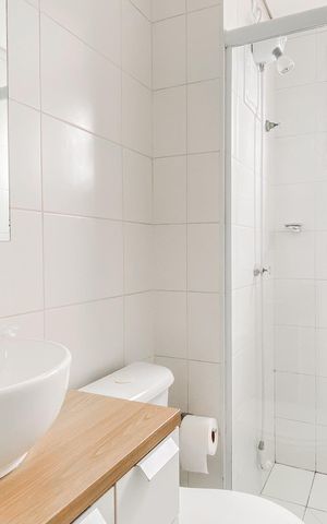 Apartamento à venda com 47m², 2 quartos e 1 vaga Apartamento à venda com 47m², 2 quartos e 1 vagaBanheiro