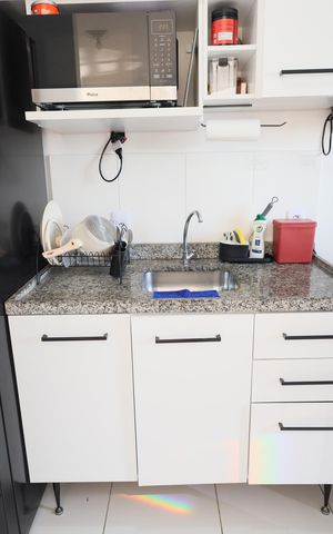 Apartamento à venda com 45m², 2 quartos e 1 vagaCozinha e Área de Serviço