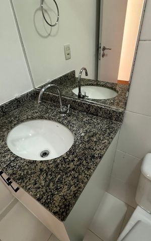 Apartamento para alugar com 69m², 2 quartos e 1 vaga Apartamento para alugar com 69m², 2 quartos e 1 vagaBanheiro Social