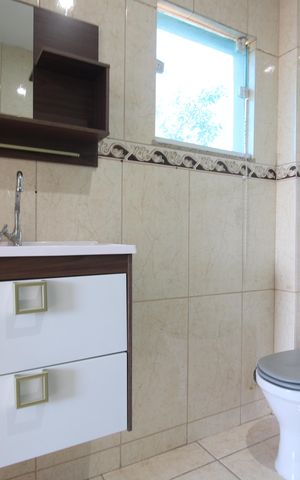 Casa para alugar com 360m², 3 quartos e 2 vagasBanheiro da suíte
