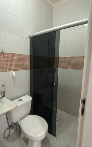 Casa de condomínio para alugar com 100m², 3 quartos e 2 vagasBanheiro da Suíte