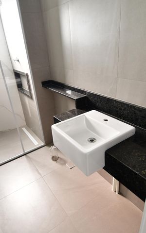 Studio à venda com 46m², 1 quarto e 1 vagaBanheiro