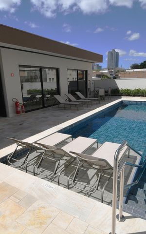 Studio à venda com 46m², 1 quarto e 1 vagaCasa de Campo