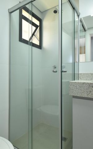 Apartamento para alugar com 33m², 1 quarto e sem vagaBanheiro do Studio