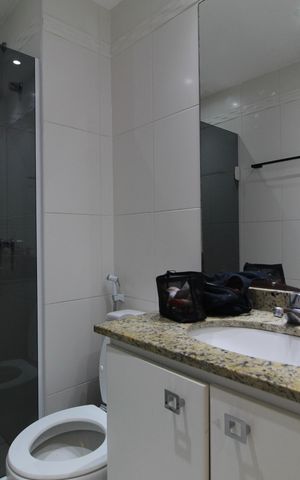 Apartamento para alugar com 81m², 3 quartos e 2 vagasBanheiro Social