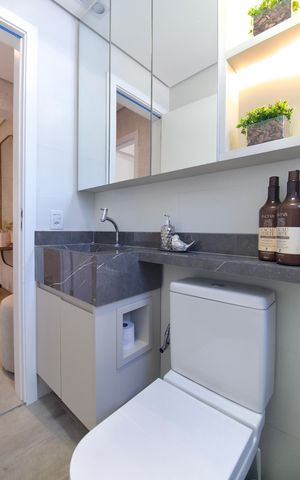 Apartamento à venda com 79m², 3 quartos e 2 vagas Apartamento à venda com 79m², 3 quartos e 2 vagasBanheiro Social