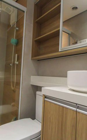 Apartamento para alugar com 38m², 2 quartos e 1 vaga Apartamento para alugar com 38m², 2 quartos e 1 vagaBanheiro