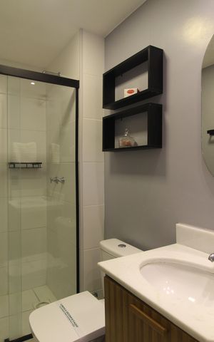 Apartamento para alugar com 57m², 2 quartos e 1 vagaBanheiro Social
