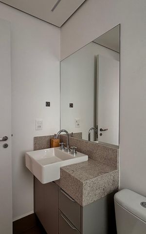 Apartamento para alugar com 91m², 2 quartos e 2 vagas Apartamento para alugar com 91m², 2 quartos e 2 vagasBanheiro da Suíte 1