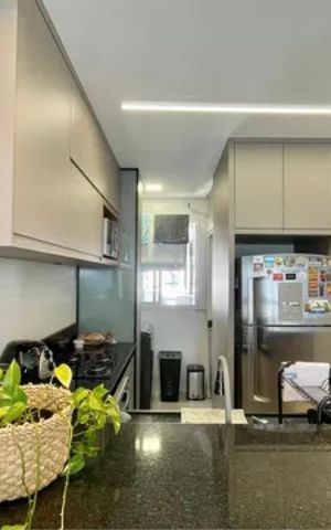 Apartamento à venda com 72m², 2 quartos e 2 vagas Apartamento à venda com 72m², 2 quartos e 2 vagasCozinha e Área de Serviço