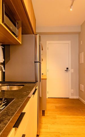 Studio à venda com 27m², 1 quarto e sem vaga