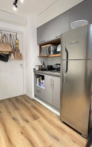 Studio para alugar com 25m², 1 quarto e sem vaga Studio para alugar com 25m², 1 quarto e sem vagaCozinha